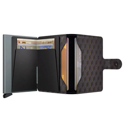 Secrid Miniwallet Compact RFID Wallet - Optical Grey / Yellow