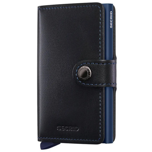 Secrid Miniwallet Compact RFID Wallet - Original Black / Navy