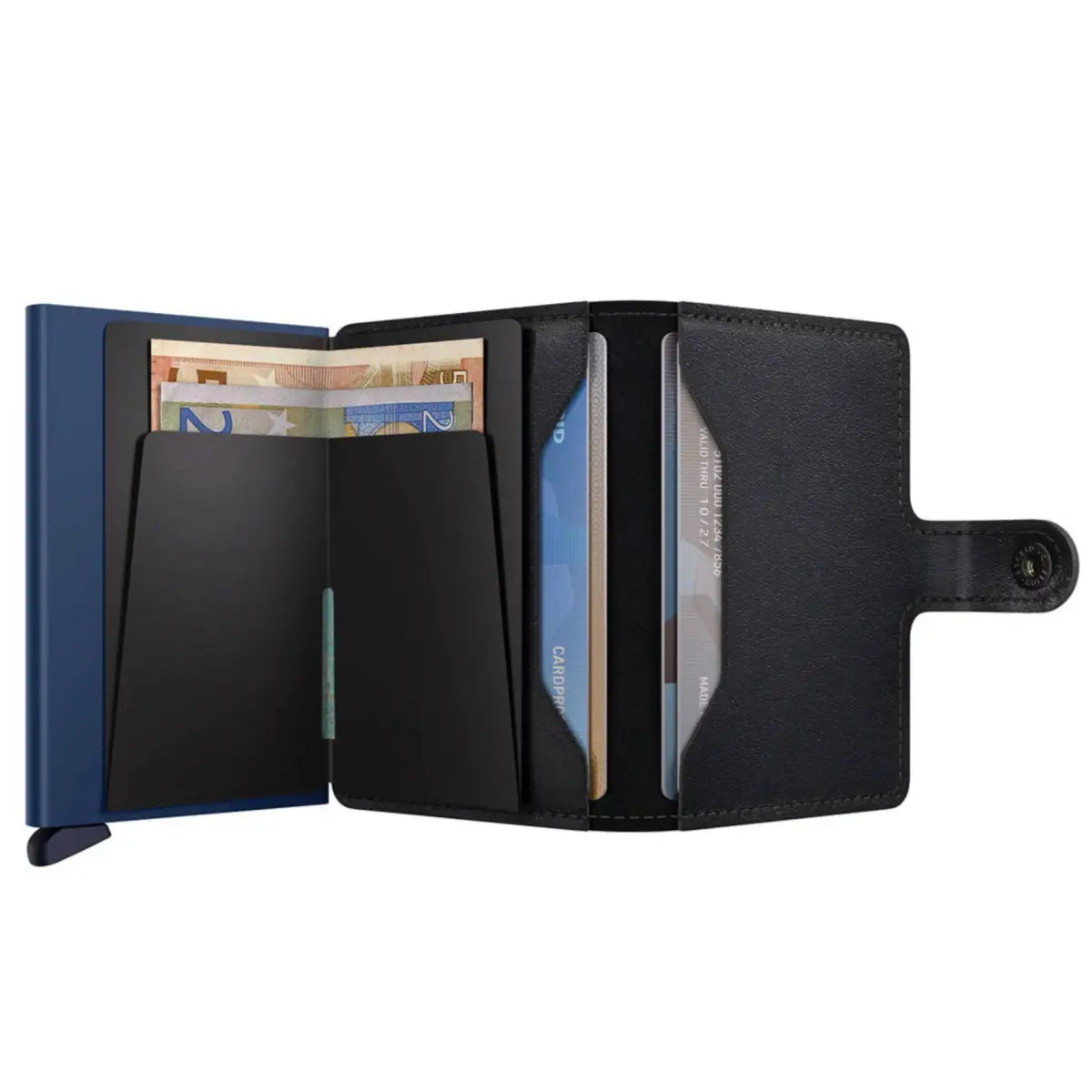 Secrid Miniwallet Compact RFID Wallet - Original Black / Navy