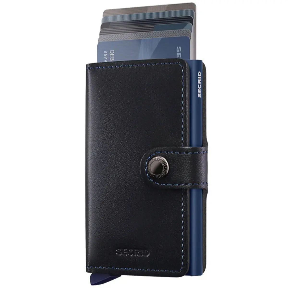 Secrid Miniwallet Compact RFID Wallet - Original Black / Navy