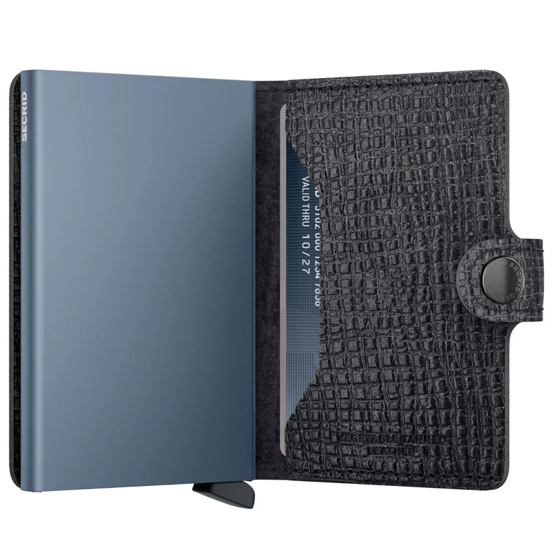 Secrid Miniwallet Compact RFID Wallet - Palmellato Black