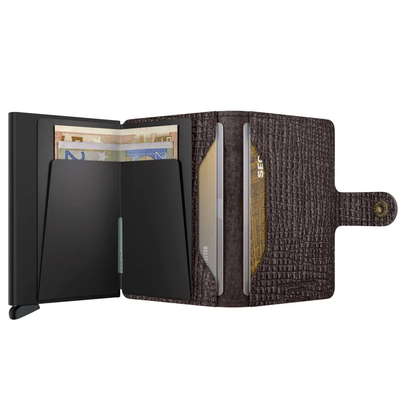 Secrid Miniwallet Compact RFID Wallet - Palmellato Brown