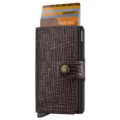 Secrid Miniwallet Compact RFID Wallet - Palmellato Brown