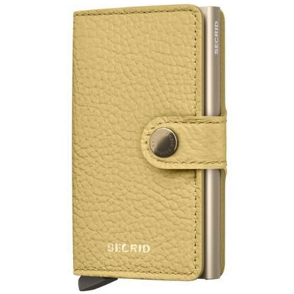 Secrid Miniwallet Compact RFID Wallet - Pebble Butter Yellow