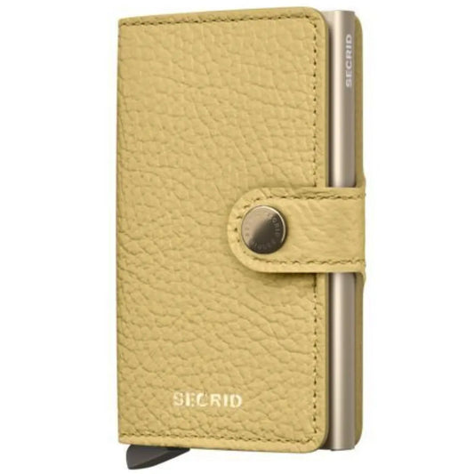 Secrid Miniwallet Compact RFID Wallet - Pebble Butter Yellow
