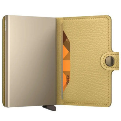 Secrid Miniwallet Compact RFID Wallet - Pebble Butter Yellow