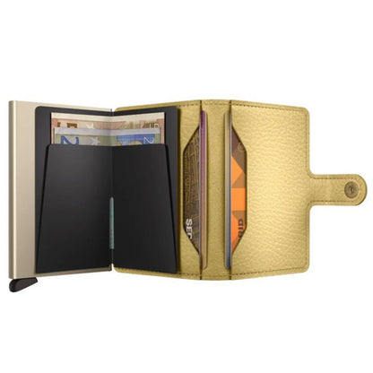 Secrid Miniwallet Compact RFID Wallet - Pebble Butter Yellow