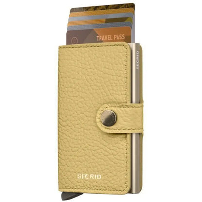 Secrid Miniwallet Compact RFID Wallet - Pebble Butter Yellow