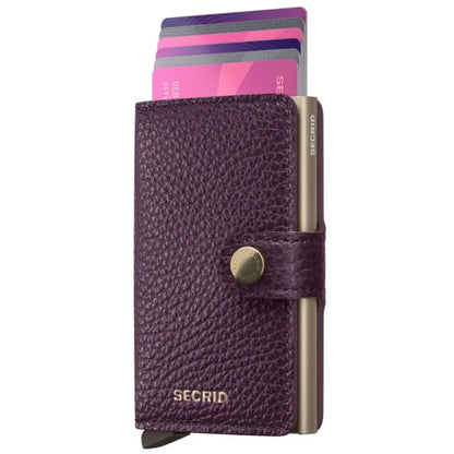Secrid Miniwallet Compact RFID Wallet - Pebble Grape