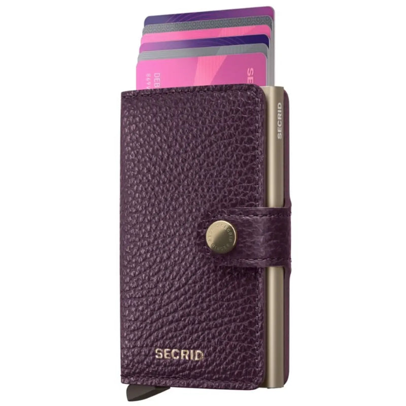 Secrid Miniwallet Compact RFID Wallet - Pebble Grape