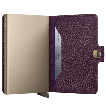 Secrid Miniwallet Compact RFID Wallet - Pebble Grape