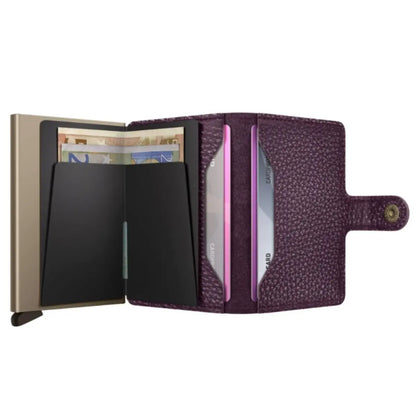 Secrid Miniwallet Compact RFID Wallet - Pebble Grape