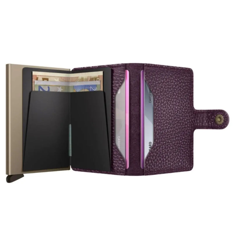 Secrid Miniwallet Compact RFID Wallet - Pebble Grape