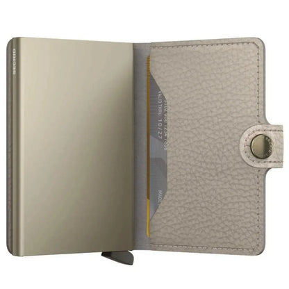 Secrid Miniwallet Compact RFID Wallet - Pebble Latte