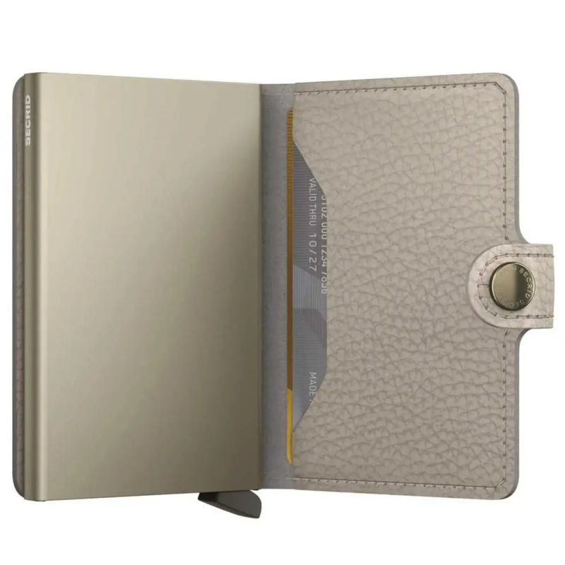 Secrid Miniwallet Compact RFID Wallet - Pebble Latte