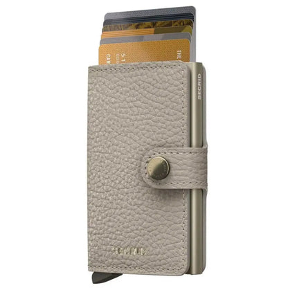 Secrid Miniwallet Compact RFID Wallet - Pebble Latte