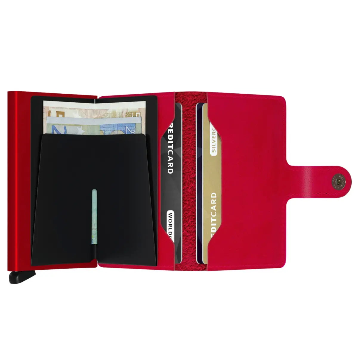 Secrid Miniwallet Compact RFID Wallet - Red Red