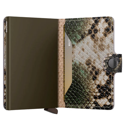 Secrid Miniwallet Compact RFID Wallet - Serpent Green