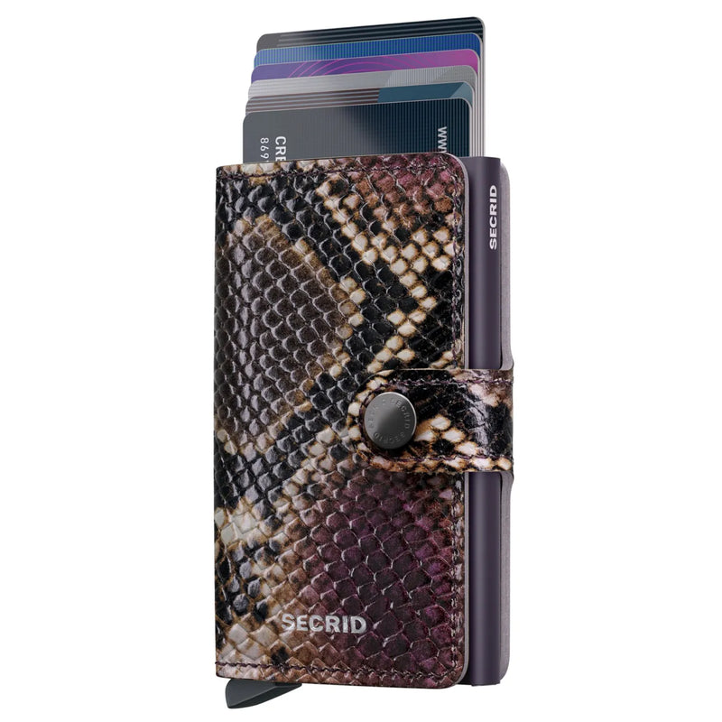 Secrid Miniwallet Compact RFID Wallet - Serpent Purple