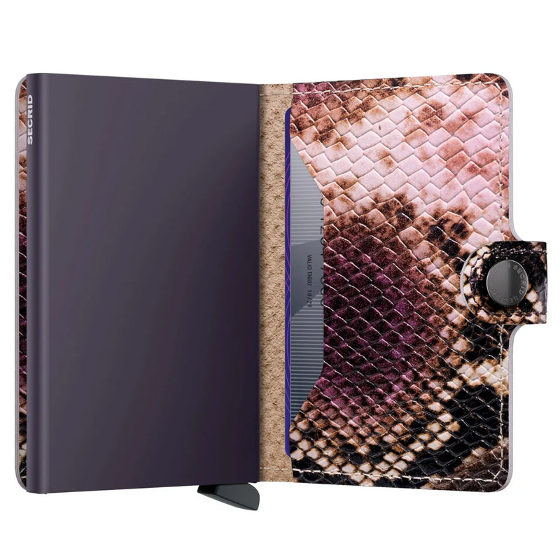 Secrid Miniwallet Compact RFID Wallet - Serpent Purple