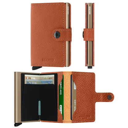 Secrid Miniwallet Compact RFID Wallet - Veg Tanned Caramello Sand