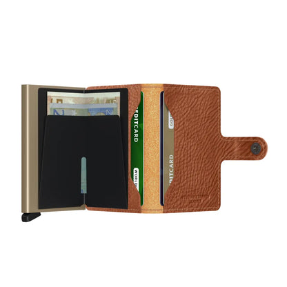 Secrid Miniwallet Compact RFID Wallet - Veg Tanned Caramello Sand