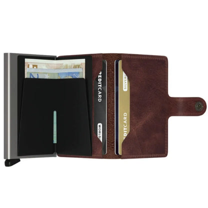 Secrid Miniwallet Compact RFID Wallet - Vintage Brown