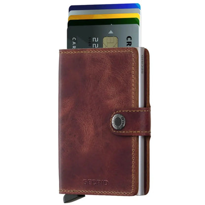 Secrid Miniwallet Compact RFID Wallet - Vintage Brown