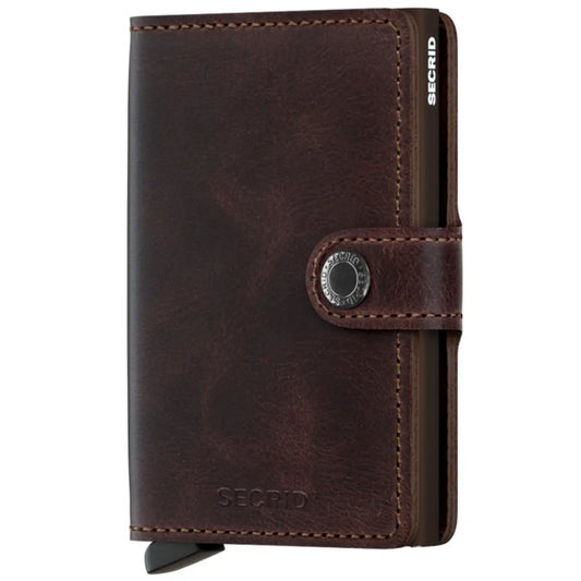Secrid Miniwallet Compact RFID Wallet - Vintage Chocolate
