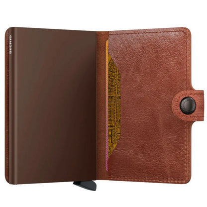 Secrid Miniwallet Compact RFID Wallet - Vintage Cognac-Brown