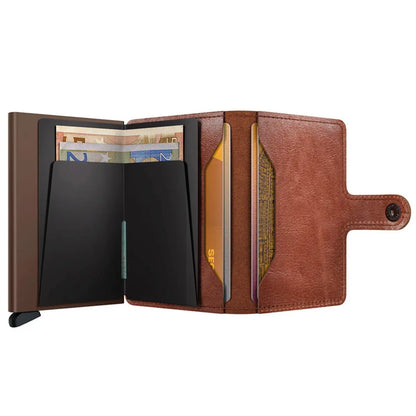 Secrid Miniwallet Compact RFID Wallet - Vintage Cognac-Brown