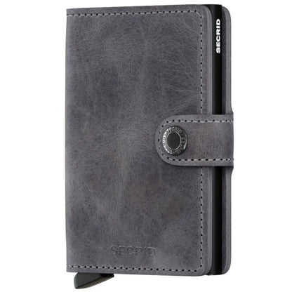 Secrid Miniwallet Compact RFID Wallet - Vintage Grey Black