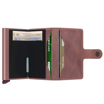 Secrid Miniwallet Compact RFID Wallet - Vintage Mauve