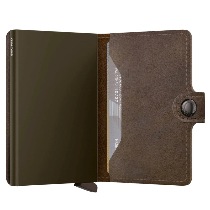 Secrid Miniwallet Compact RFID Wallet - Vintage Oak
