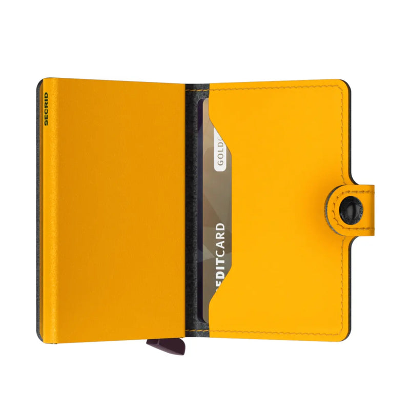 Secrid Miniwallet Compact RFID Wallet - Yard Powder Ochre