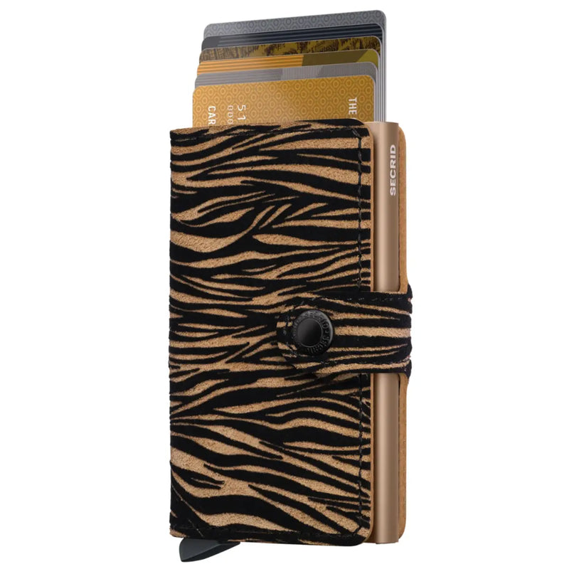 Secrid Miniwallet Compact RFID Wallet - Zebra Beige
