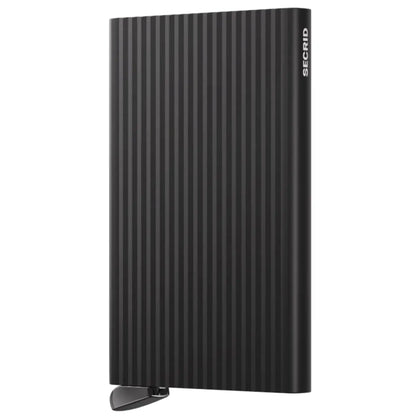 Secrid Premium Cardprotector+ Compact RFID Card Wallet - Fluted Black