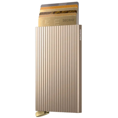 Secrid Premium Cardprotector+ Compact RFID Card Wallet - Fluted Cashmere
