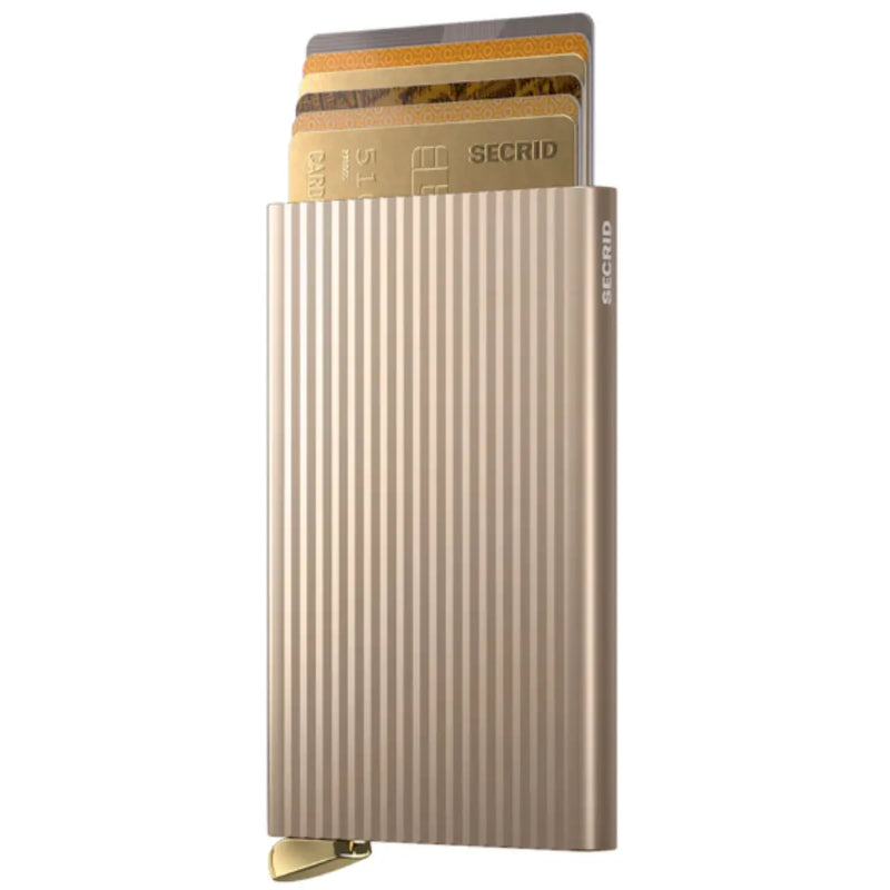 Secrid Premium Cardprotector+ Compact RFID Card Wallet - Fluted Cashmere