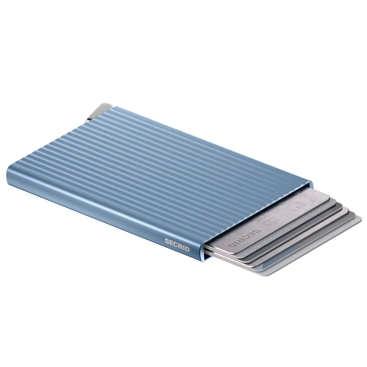 Secrid Premium Cardprotector+ Compact RFID Card Wallet - Fluted Ice Blue