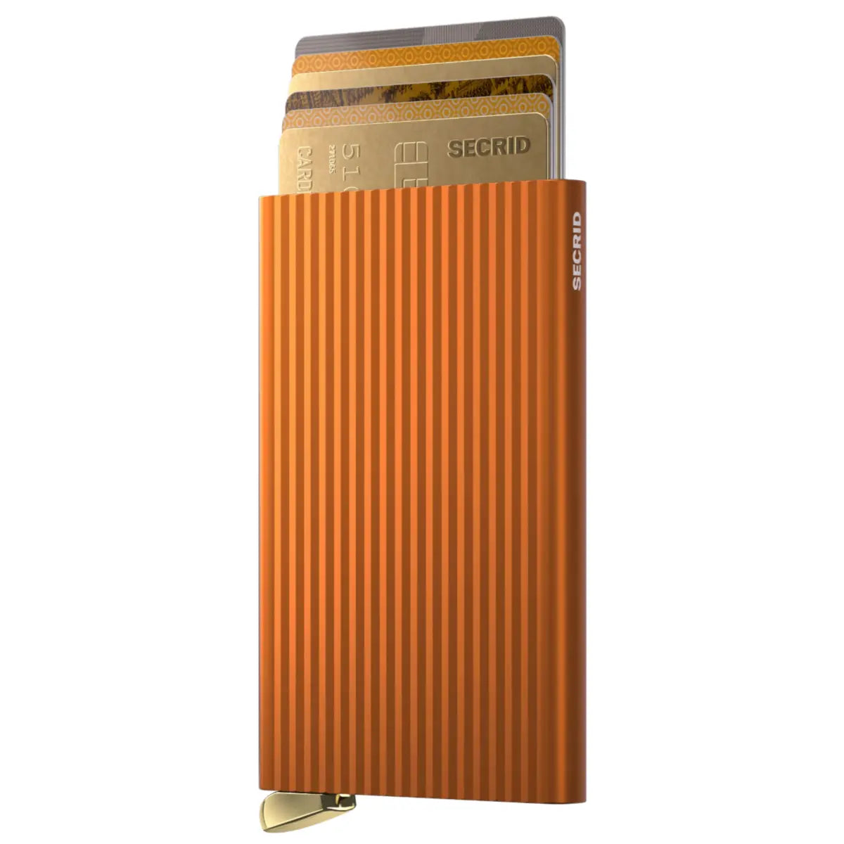 Secrid Premium Cardprotector+ Compact RFID Card Wallet - Fluted Orange