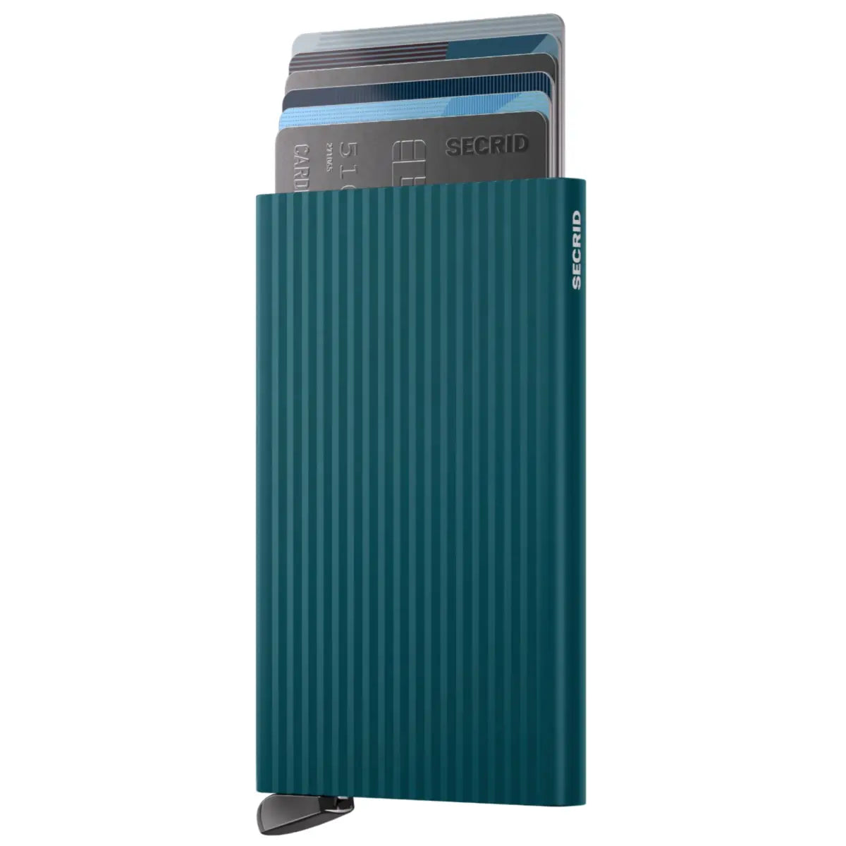 Secrid Premium Cardprotector+ Compact RFID Card Wallet - Fluted Teal