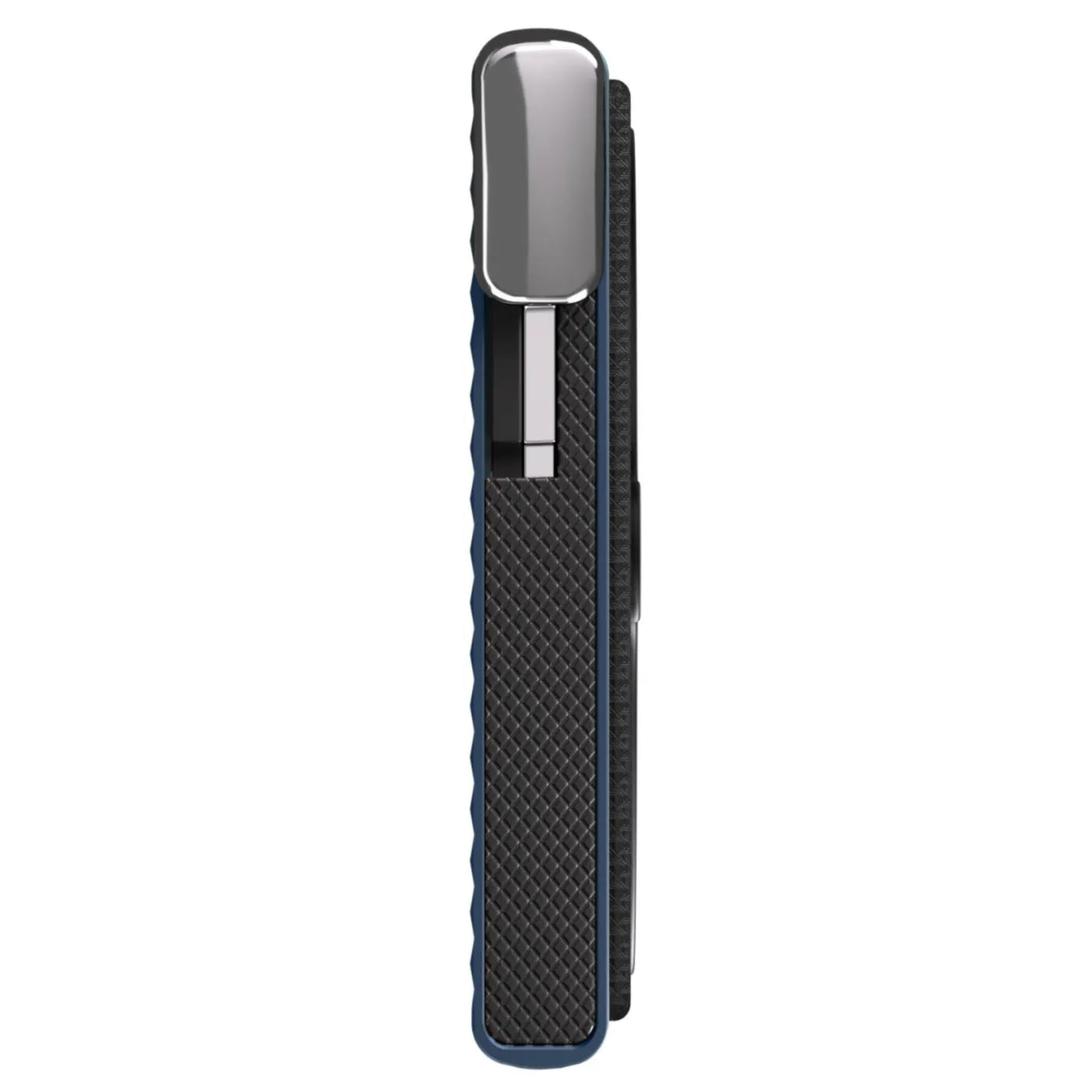 Secrid Premium Cardprotector + for Magsafe - Compact RFID Card Wallet - Fluted Navy