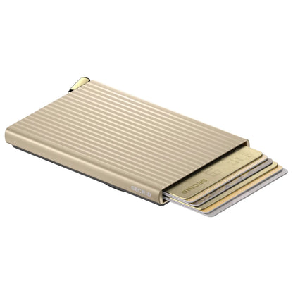 Secrid Premium Cardprotector + for Magsafe - Compact RFID Card Wallet - Fluted Cashmere
