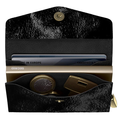 Secrid Premium Envelope Wallet+ Compact RFID Card Wallet - Naplak Black