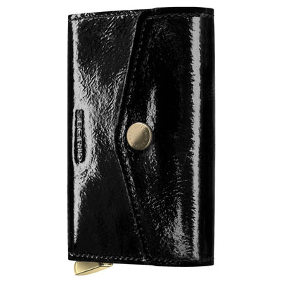 Secrid Premium Envelope Wallet+ Compact RFID Card Wallet - Naplak Black
