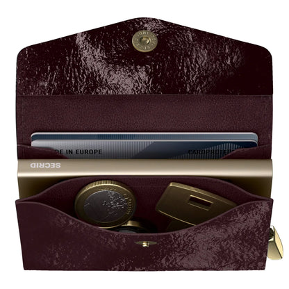 Secrid Premium Envelope Wallet+ Compact RFID Card Wallet - Naplak Plum