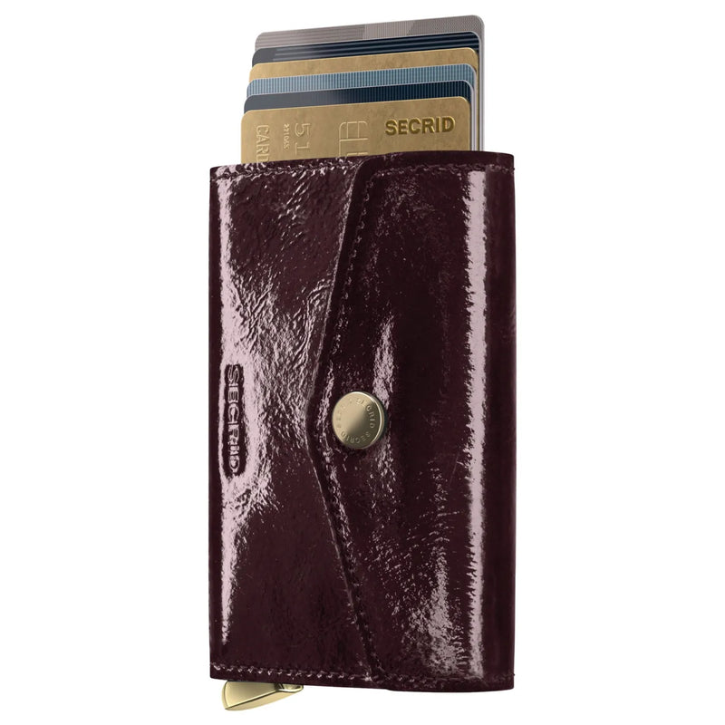 Secrid Premium Envelope Wallet+ Compact RFID Card Wallet - Naplak Plum