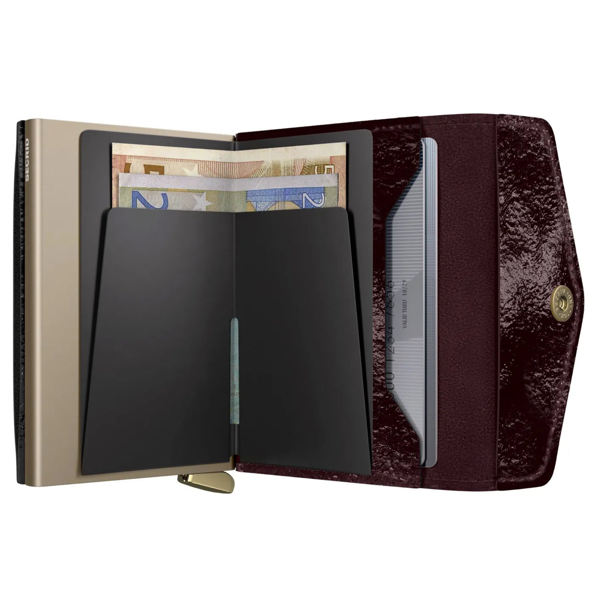 Secrid Premium Envelope Wallet+ Compact RFID Card Wallet - Naplak Plum