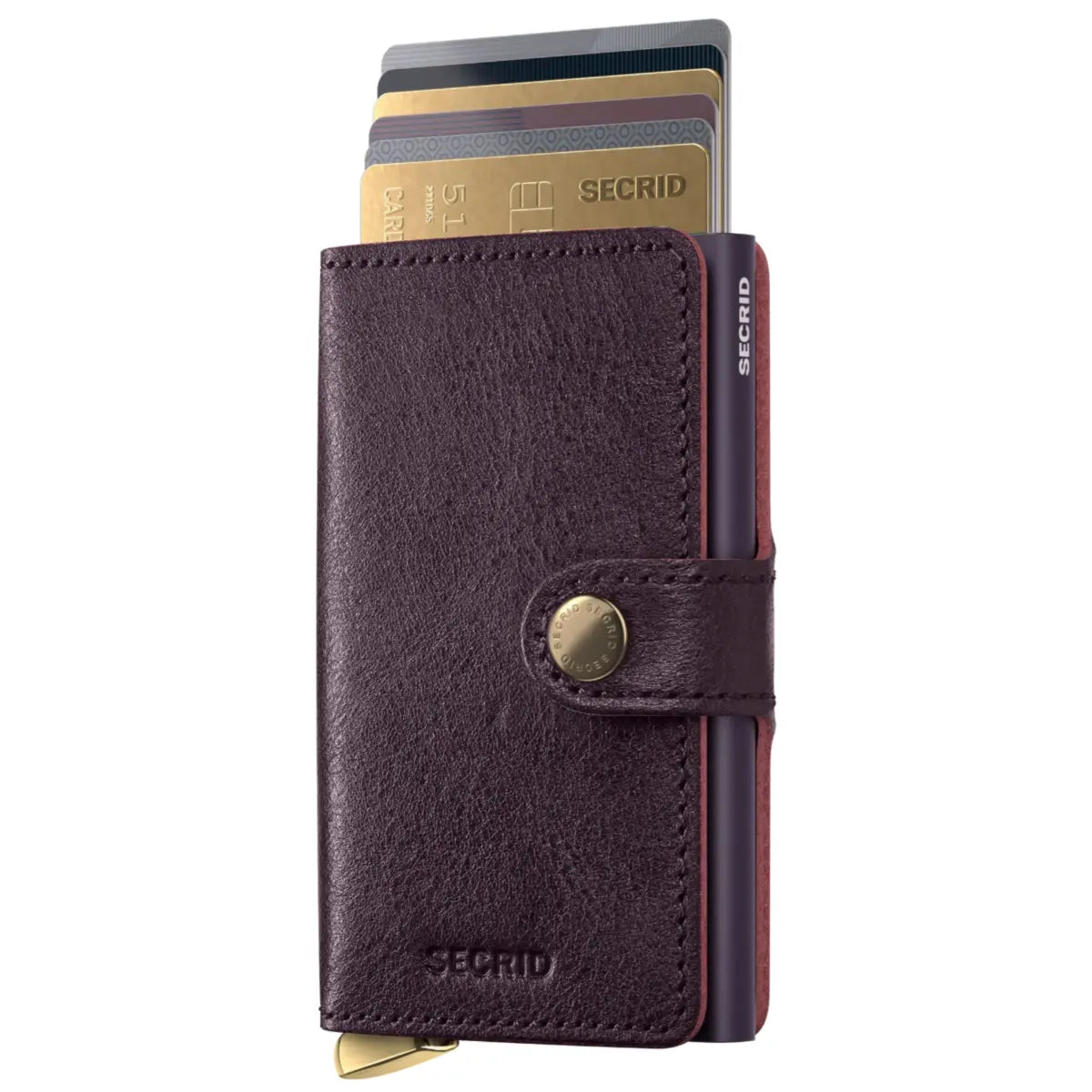 Secrid Premium+ Miniwallet Compact RFID Wallet - Basco Bordeaux